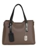 Anna Morellini Leren handtas "Dalila" taupe - (B)28 x (H)22 x (D)8 cm