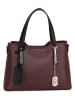 Anna Morellini Leder-Henkeltasche "Dalila" in Bordeaux - (B)28 x (H)22 x (T)8 cm