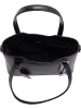 Anna Morellini Leder-Henkeltasche "Corinna" in Schwarz - (B)28 x (H)22 x (T)8 cm