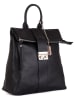 Anna Morellini Leder-Rucksack "Azalea" in Schwarz - (B)30 x (H)31 x (T)11 cm