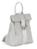 Anna Morellini Leder-Rucksack "Azalea" in Grau - (B)30 x (H)31 x (T)11 cm