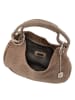 Anna Morellini Leder-Schultertasche "Concetta" in Braun - (B)38 x (H)34 x (T)10 cm