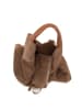 Anna Morellini Leder-Shopper "Eleonora" in Hellbraun - (B)40 x (H)31 x (T)2 cm