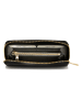 Anna Morellini Leder-Geldbörse "Sigismonda" in Schwarz - (B)20 x (H)10 x (T)3 cm