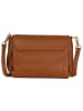 Anna Morellini Leder-Umhängetasche "Matalia" in Hellbraun - (B)22 x (H)17 x (T)9 cm