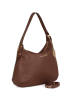 Anna Morellini Leder-Schultertasche "Armina" in Braun - (B)35 x (H)31 x (T)7 cm