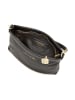 Anna Morellini Leder-Schultertasche "Sancia" in Schwarz - (B)25 x (H)16 x (T)4 cm
