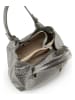 Anna Morellini Leder-Henkeltasche "Eloisa" in Grau - (B)38 x (H)28 x (T)16 cm