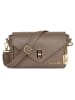 Anna Morellini Leren schoudertas "Terina" taupe - (B)24 x (H)16 x (D)6,5 cm