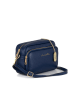 Anna Morellini Leren schoudertas "Tabita" donkerblauw - (B)22 x (H)15 x (D)10 cm