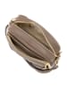 Anna Morellini Leder-Umhängetasche "Tabita" in Taupe - (B)22 x (H)15 x (T)10 cm