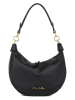 Anna Morellini Leder-Schultertasche "Fosca" in Schwarz - (B)29 x (H)23 x (T)10 cm