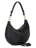 Anna Morellini Leder-Schultertasche "Fosca" in Schwarz - (B)29 x (H)23 x (T)10 cm