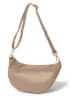 Anna Morellini Leder-Brustbeutel "Lorenza" in Taupe - (B)36 x (H)22,5 x (T)12 cm