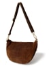 Anna Morellini Leder-Brustbeutel "Lolanda" in Hellbraun - (B)36 x (H)22 x (T)12 cm