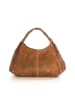Lucca Baldi Leder-Schultertasche "Pitigliano" in Cognac - (B)41 x (H)34 x (T)30 cm