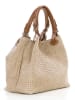 Lucca Baldi Leren handtas "Fosdinovo" beige - (B)45 x (H)37 x (D)15 cm
