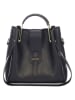 Lucca Baldi Leder-Henkeltasche "Vinci" in Schwarz - (B)33 x (H)28 x (T)13 cm