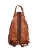 Lucca Baldi Leren rugzak "Novara" cognackleurig/bruin - (B)29 x (H)34 x (D)13 cm