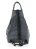 Lucca Baldi Leren rugzak "Novara" antraciet/zwart - (B)29 x (H)34 x (D)13 cm