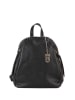 Lucca Baldi Leder-Rucksack "Gambellara" in Schwarz - (B)27 x (H)31 x (T)13 cm