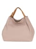 Lucca Baldi Leder-Henkeltasche "Sassari" in Beige - (B)33 x (H)28 x (T)16 cm