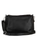Lucca Baldi Leder-Umhängetasche "Melfi" in Schwarz - (B)26 x (H)19 x (T)9 cm