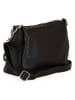 Lucca Baldi Leder-Umhängetasche "Melfi" in Schwarz - (B)26 x (H)19 x (T)9 cm