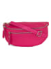 Lucca Baldi Leder-Brustbeutel "Burano" in Fuchsia - (B)30 x (H)19 x (T)2 cm