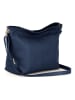 Lucca Baldi Leder-Umhängetasche "Trapani" in Blau - (L)33 x (B)14 x (H)25 cm