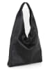 Lucca Baldi Leder-Schultertasche "Catanzaro" in Schwarz - (B)45 x (H)36 x (T)5 cm