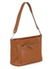 Lucca Baldi Leren schoudertas "Acreide" lichtbruin - (B)32 x (H)23 x (D)16 cm