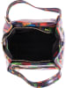 Anna Morellini Leder-Henkeltasche "Anna Signature" in Bunt - (B)27 x (H)20 x (T)13 cm