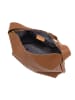 Anna Morellini Leder-Schultertasche "Gigliola" in Camel - (B)37 x (H)28 x (T)14 cm