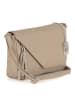 Anna Morellini Leder-Umhängetasche "Lola" in Beige - (B)24 x (H)18 x (T)6 cm