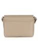 Anna Morellini Leder-Umhängetasche "Lola" in Beige - (B)24 x (H)18 x (T)6 cm
