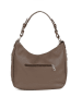 Anna Morellini Skórzana torebka "Fiorella" w kolorze szarobrązowym - 30 x 27 x 9 cm