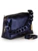 Anna Morellini Leder-Umhängetasche "Cornelia" in Dunkelblau - (B)26 x (H)17 x (T)10 cm