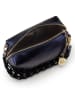 Anna Morellini Leder-Umhängetasche "Cornelia" in Dunkelblau - (B)26 x (H)17 x (T)10 cm