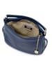 Anna Morellini Leder-Henkeltasche "Sylvana" in Dunkelblau - (B)33 x (H)30 x (T)11 cm