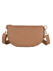 Anna Morellini Leder-Brustbeutel "Berenice" in Hellbraun - (B)25 x (H)14 x (T)1 cm