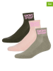 DKNY 3er-Set: Socken in Rosa/ Khaki