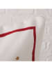 Boltze Kussen "Bailey" wit/rood - (L)45 x (B)45 cm