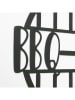 Boltze Schild "BBQ" in Schwarz - Ø 33,5 cm