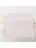 Boltze Tafelloper "Starla" lichtroze/wit - (L)140 x (B)40 cm