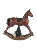 Clayre & Eef Decofiguur "Schommelpaard" bruin - (B)18 x (H)19 x (D)5 cm