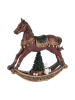 Clayre & Eef Decofiguur "Schommelpaard" bruin - (B)18 x (H)19 x (D)5 cm