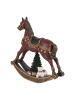 Clayre & Eef Decofiguur "Schommelpaard" bruin - (B)18 x (H)19 x (D)5 cm