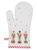 Clayre & Eef Ofenhandschuh in Weiß/ Rot - (L)21 x (B)12 cm