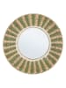 Bizzotto Wandspiegel "Namibia" beige/groen - Ø 45 cm